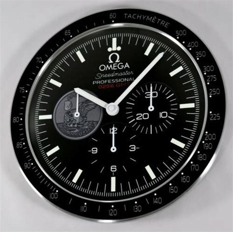 omega speedmaster 40th anniversary wall clock.